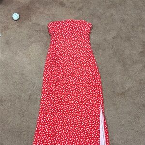 Ardene Red Floral Maxi Dress